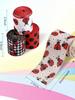 Beetle Webbing Summer Garland Decoration Red Polka Dot Iron Wire Edging Ribbon Grosgrain Red Dot Craft Ribbon 1 Roll