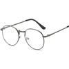 High Quality Gold Frame Oval Prescription Glasses Unisex Metal Anti Blue Light/Photochromic/Myopia/Progressive Optical Eyeglasses