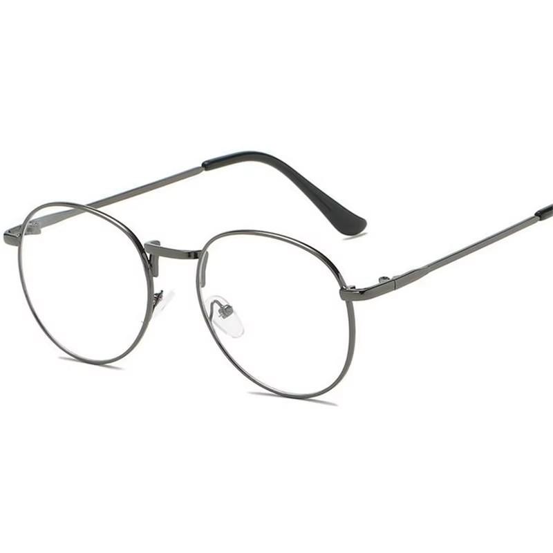 High Quality Gold Frame Oval Prescription Glasses Unisex Metal Anti Blue Light/Photochromic/Myopia/Progressive Optical Eyeglasses