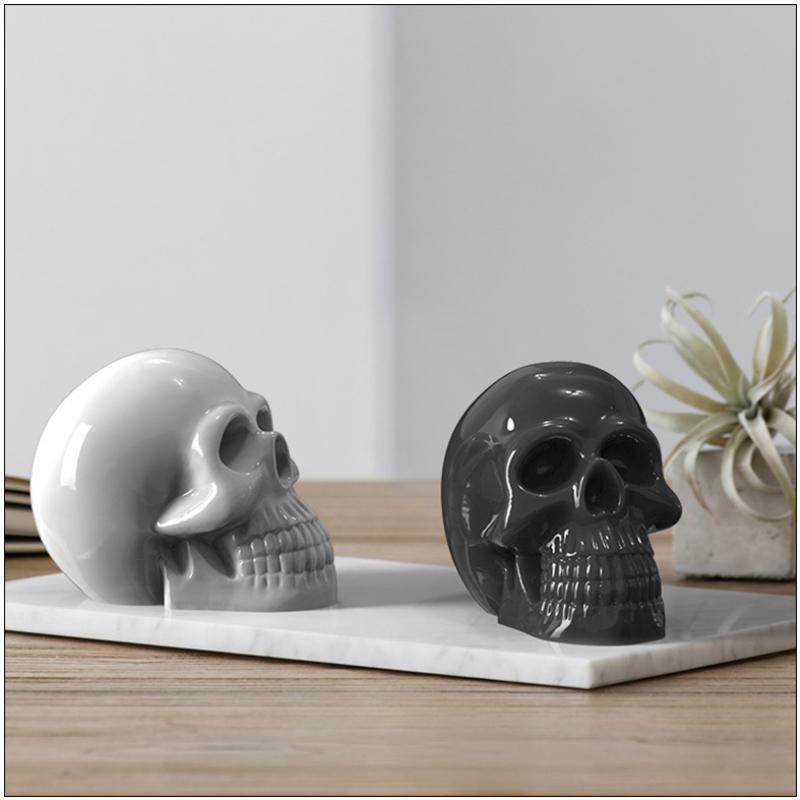 Large Skull Candle Silicone Mold Halloween Ornament Silicone Molds Epoxy Soap Plaster Mold 3D Craft Casting Mould Home Decor