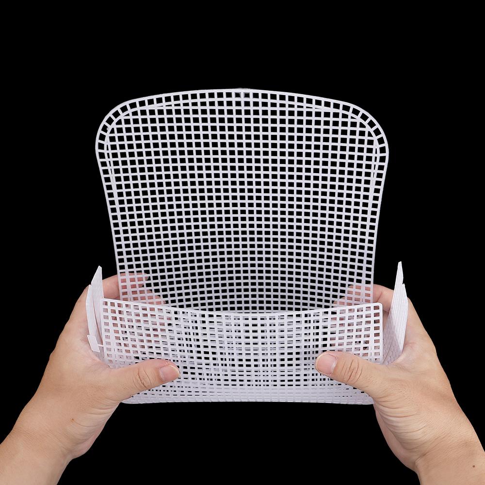 5pc White Plastic Mesh Sheet for DIYKnitting Bag &Creative Woven Art Craft, DIY Liner Bag Material, Durable Weave Design Pattern
