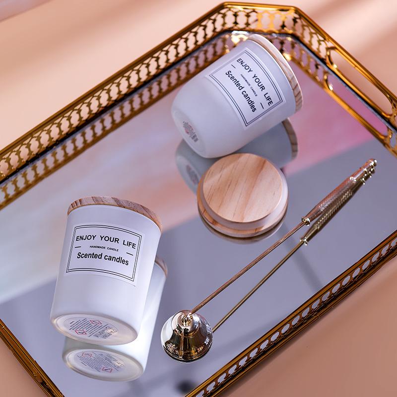 Aromatherapy Candle Handmade Soy Wax Glass Cup Fragrance Essential Oil Creative Souvenir