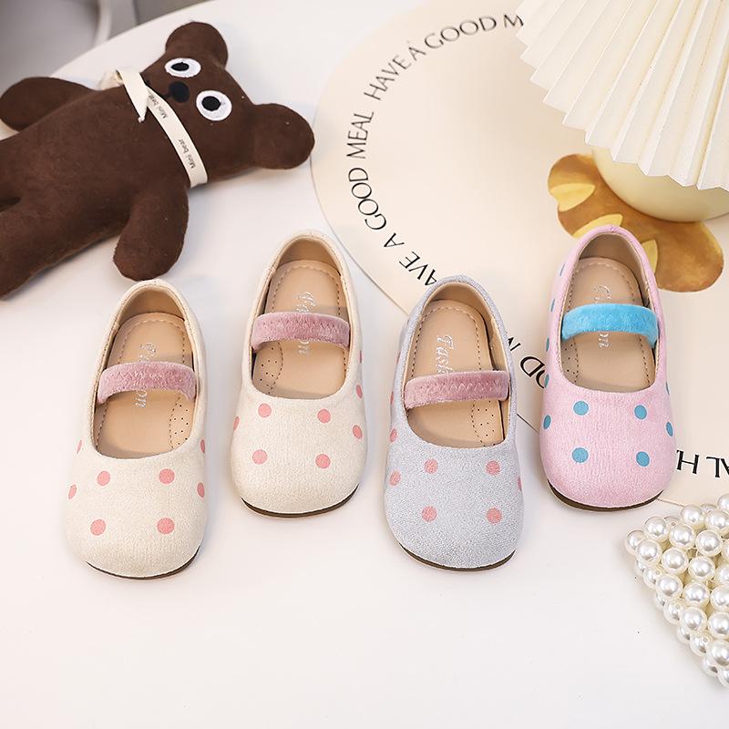 Spring and Autumn New Korean Style Fashion Girls Soft Sole Comfortable Leather Shoes