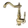 Gold/Chrome Brass Bathroom Faucet Deck Mounted Single Handle Hot Cold Mixer Sink Tap Crane for Bathroom