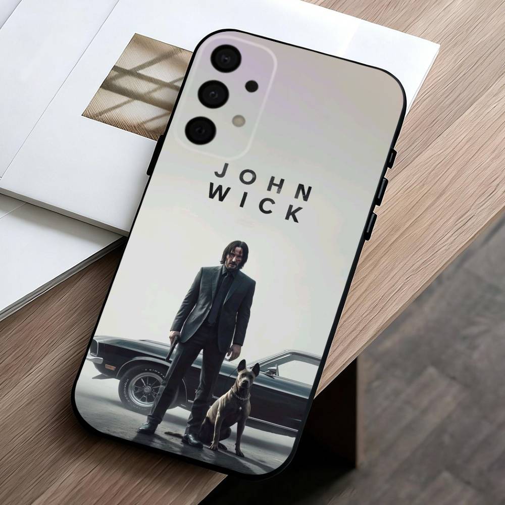 M-Movie Character J-John W-Wick Phone Case For Samsung Galaxy A73,A72,A71,A70,A53,A52,A51,Others Soft Black Cover