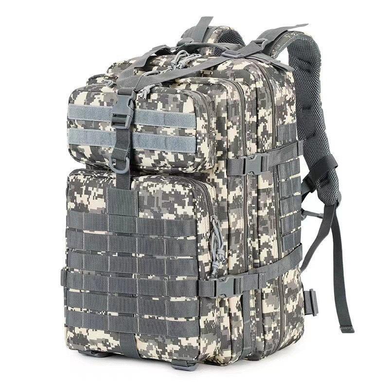 Outdoor Tactical Camouflage Waterproof Hiking Backpack, 45L