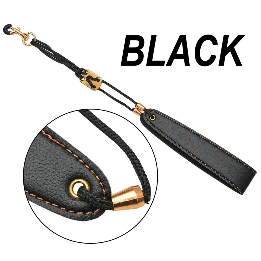 Leather Saxophone Strap Saxophone Lanyard Neck Strap Protection Neck for Soprano Tenor Alto Baritone Sax Musical Instrument