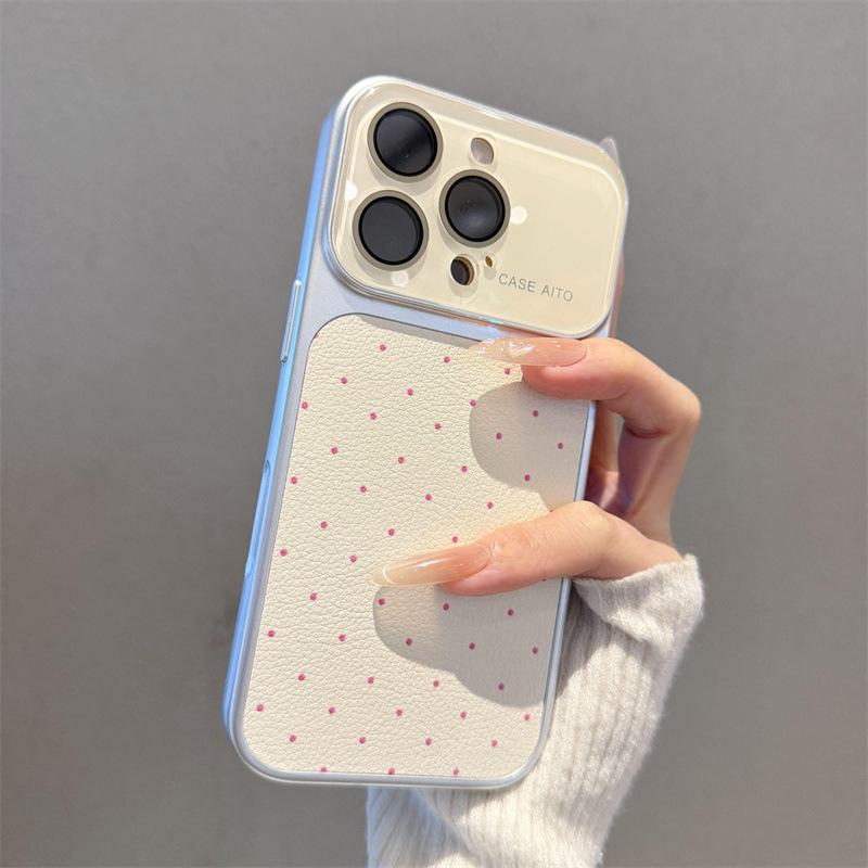 

iPhone 17 Pro Polka Dot Case, Fits iPhone 14 Pro to 16 Pro 16 Pro білий