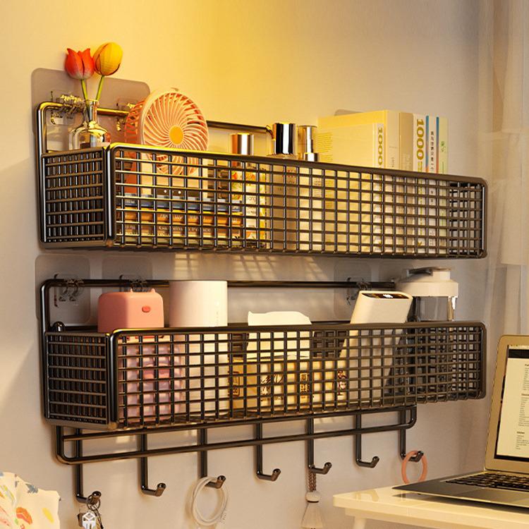 Punch-free Wall Shelf: Bedside Storage for Dorms & Bunks