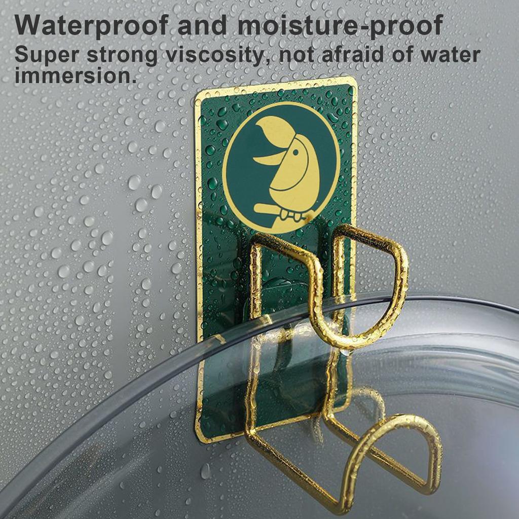 Toilet non perforated washbasin storage hook storage rack, scratch free hot stamping washbasin rack hook