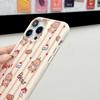 Cute Bear Soft Shell Suitable for IPhone16 Leather Pattern Mobile Phone Case Apple 15 Protective Case 14 13 Full Cover Shell