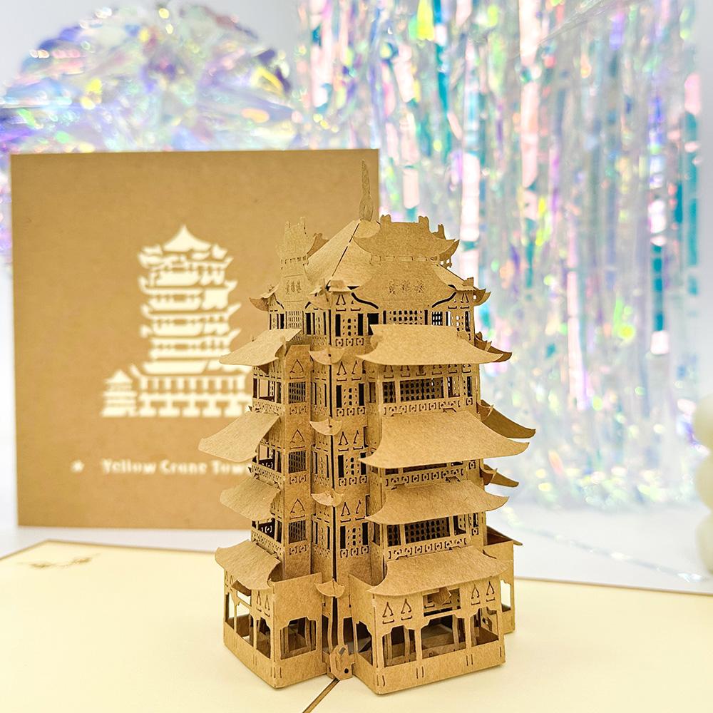 Pop Up 3D Birthday Cards World Attractions Card Business Invitation Boy Gift Greeting Tourist Postcard For Boyfriend Dad Present