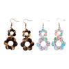 Lightweight Acrylic Earrings With Unique Floral And Leopard Design Stylish Ear Pendant For Fashion Enthusiasts