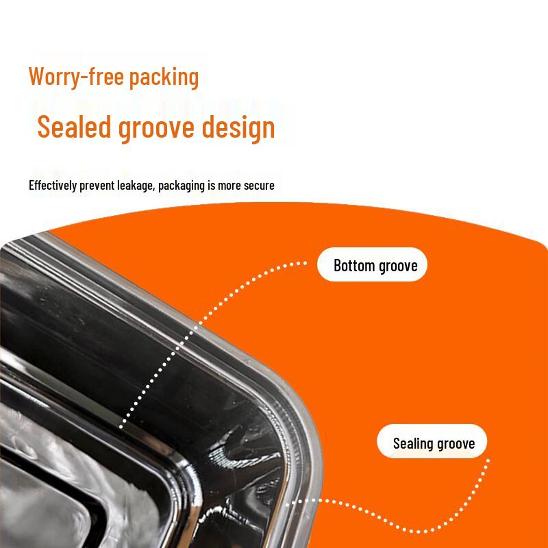 WS Disposable 2-Compartment Microwavable Food Container with High Lid