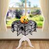 Halloween Decorative Table Cloth Black Lace Spider Holiday Party Backdrop