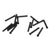 15PCS Black Tennis Racket Wire Protection Tube Tennis Racket Grommets Parts  Tennis Racket Repair