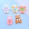 10Pcs New Cute Mini Cat, Dog And Bear Flat Back Resin Cabochons DIY Jewelry Craft Decoration Accessorie