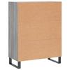 Vidaxl Cabinet, Sonoma Grey Oak, 69.5X34X90Cm, Wood-Based Material