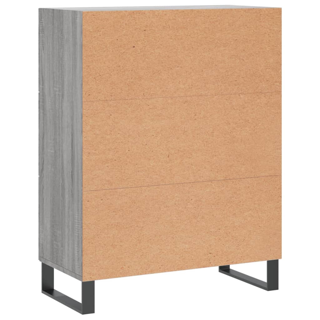 Vidaxl Cabinet, Sonoma Grey Oak, 69.5X34X90Cm, Wood-Based Material