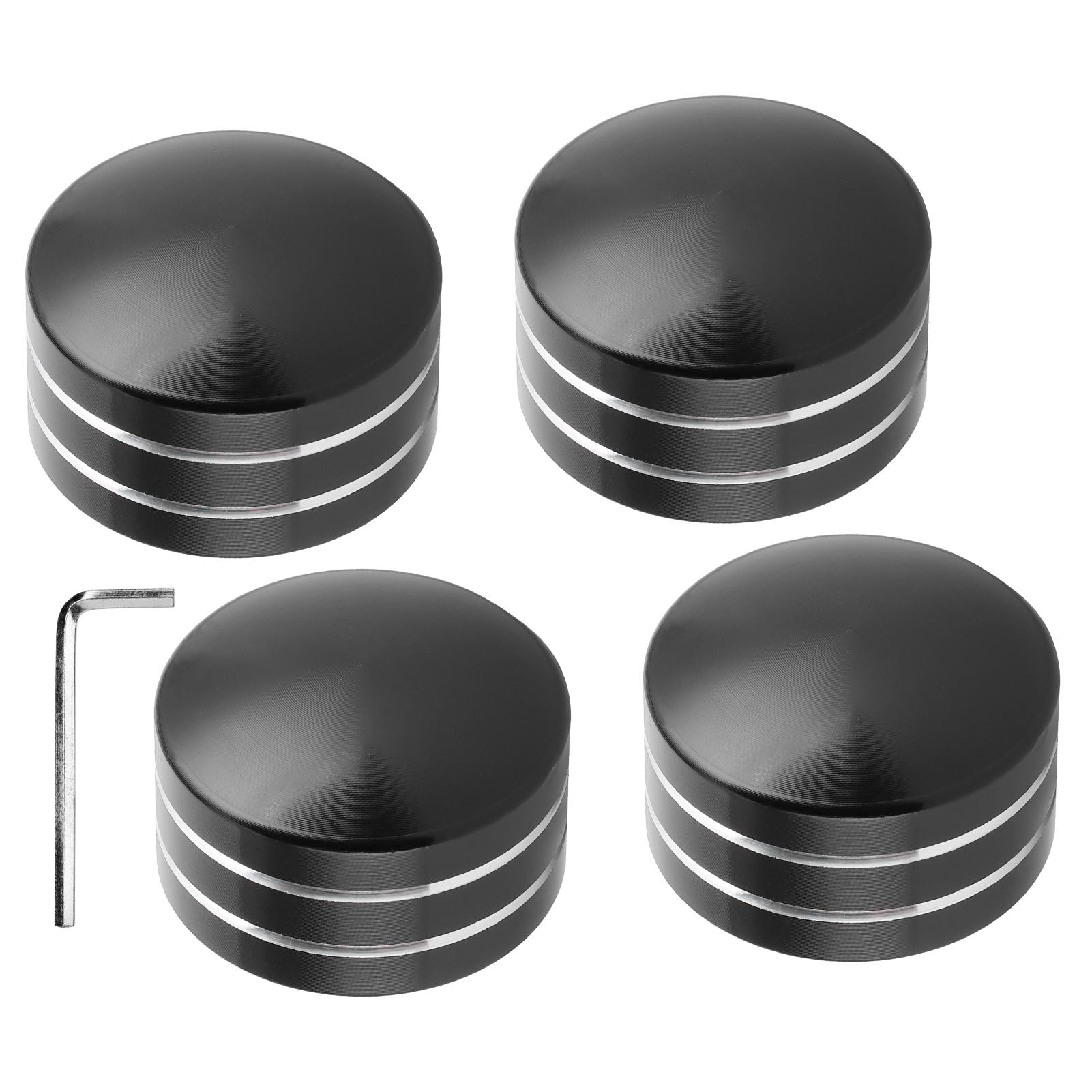 

4pcs Engine Cover Head Bolt Topper Cap Fit for XL883 Big Twin 1340 Evo Twin Cam Models Black