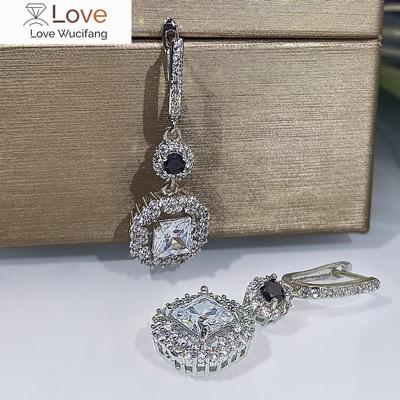Trendy Gorgeous Drop Earrings for Women Brilliant Zirconia Accessories for Party Delicate Design Female Statement Jewelry
