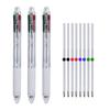 Multicolor Retractable Ballpoint Pen 0.5, 4-in-1 Colored Pens Fine Point Ballpoint With Long-Lasting Ink Pens for  Journaling