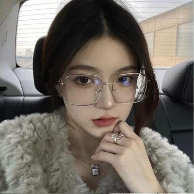 Square Metal Frame Anti Blue Light Radiation Computer Glasses for Women Unsiex Optical Spectacle Eyeglasses