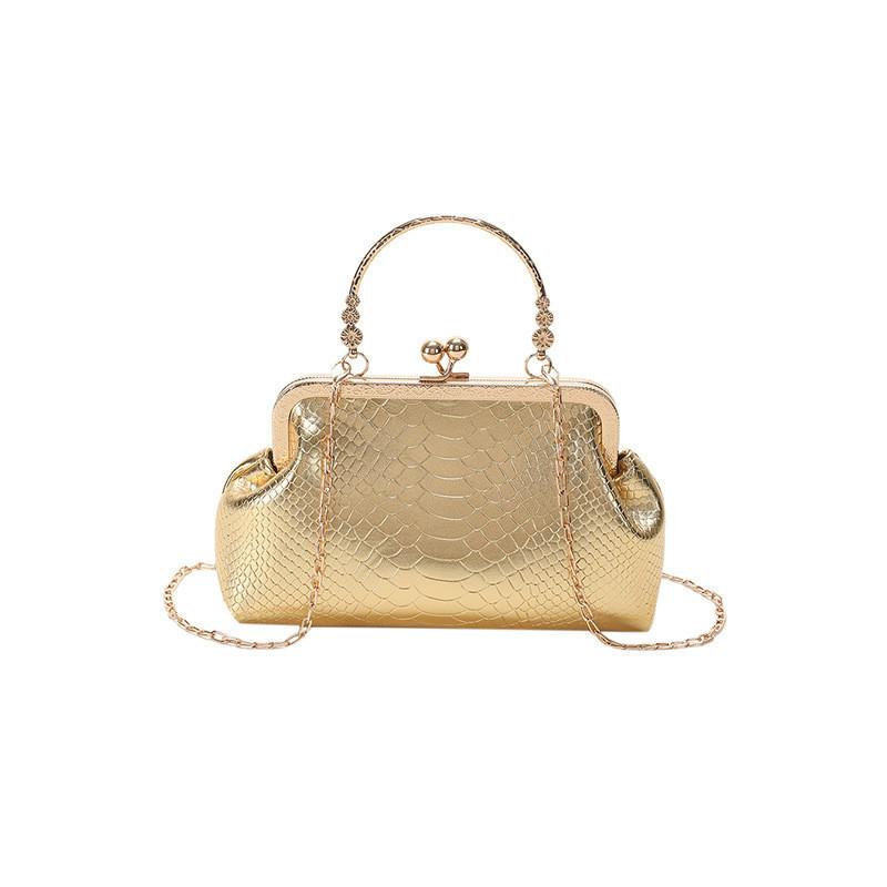 Trendige Urbane Minimalistische Damen Tasche Mit Krokodilmuster Und Kettenriemen Für Den Täglichen Gebrauch