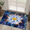 Leicester City Football Design Crystal Velvet Carpet Cozy Non?Slip Printed Rug For Bedroom Living Room Entrance