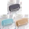 Pencil Case For Students With Large Capacity Dual Zipper Storage In Polyester Fabric