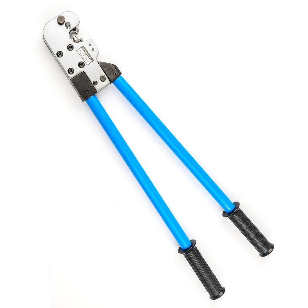 

IWISS Crimping Tool for Large Bare Crimp Terminals and CT-80 Heavy-Duty Sleeves, 8.0sq-95sq синий