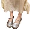 Single shoes rare shoes summer new flat bottom wear-resistant shallow mouth Mary shoes versatile breathable shoes soft sole women