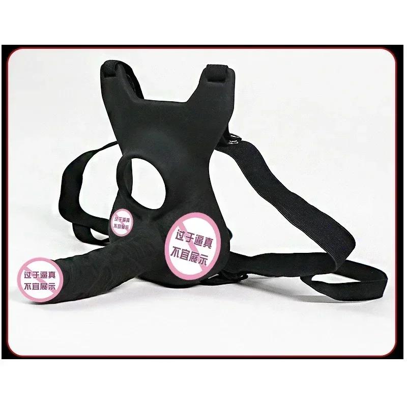 Vaginaplugg 10 frekvenser Dobbel penetrering Analplugg Dildo Butt-plugg Vibrator for menn Stropp på penis Sexleketøy for par