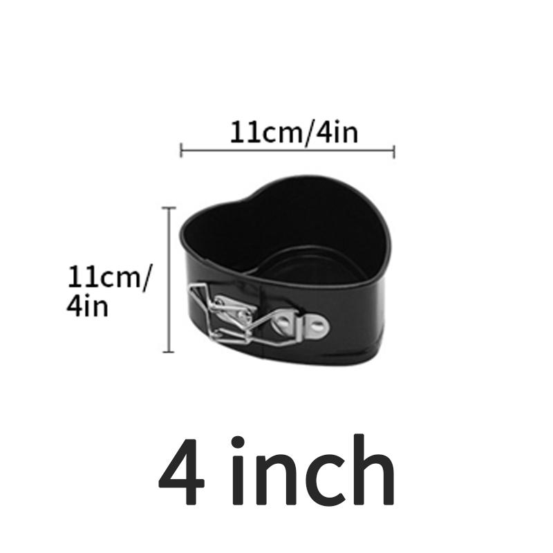 Набор круглых разъемных форм для выпечки с антипригарным покрытием и съемным дном, круглые и в форме сердца, формы для тортов, чизкейков