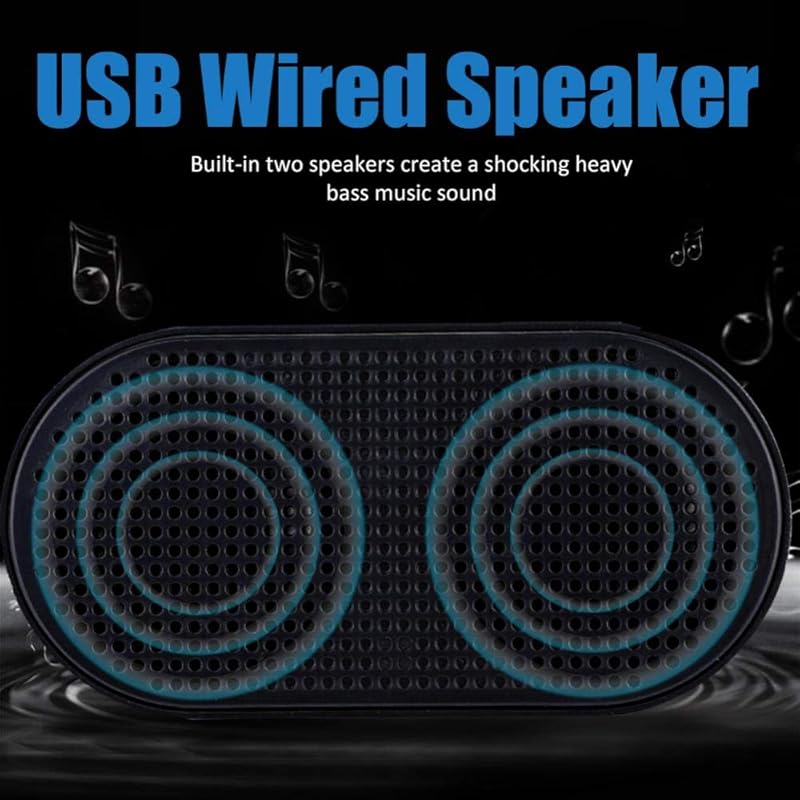 fosa Fosa dual speakers usb wired speaker Integrated Power Audio Heavy Bass Mini Wire Speaker