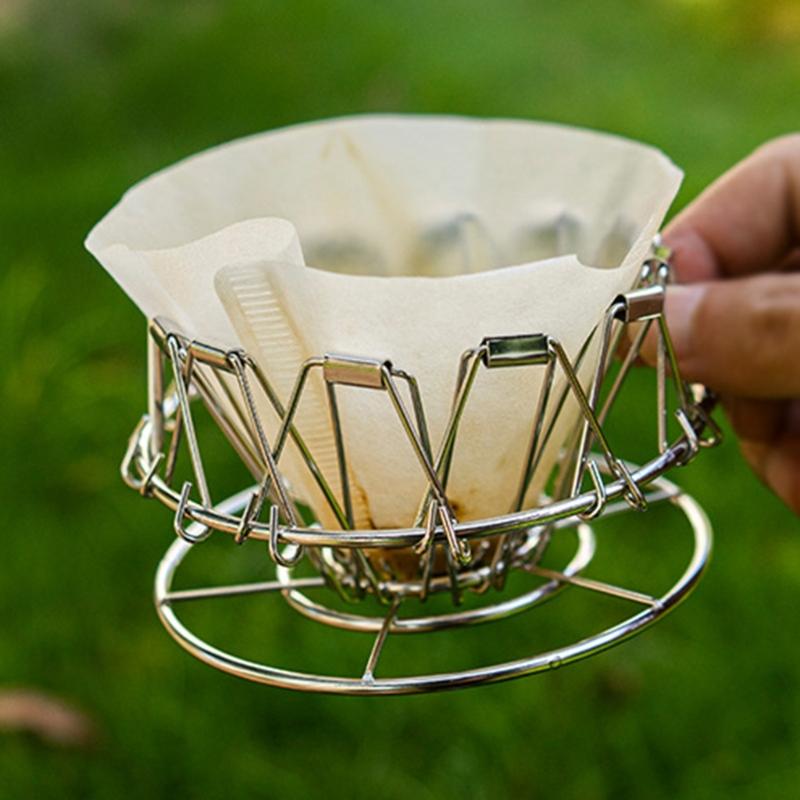 Foldable Coffee Dripper Reusable Coffee Filter Holder Manual Coffee Maker Funnel Coffee Drips Rack Brewing Accessory