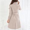 Women's Solid Color Thick Long  Sleeve Fashion Coat Jacket