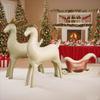 New Standing Christmas Balloon Sled Elk Matte Frosted Standing Balloon Navidad New Year Christmas Decoration Party Supplies