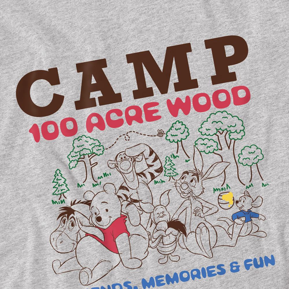 Winnie the Pooh Childrens/Kids Camp 100 Acre Woods Heather T-Shirt