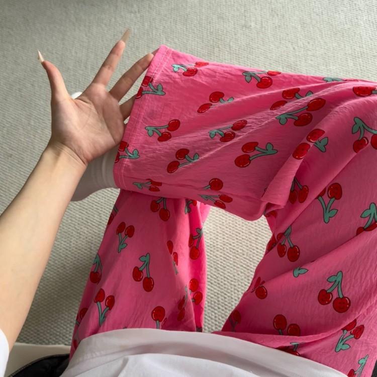 2026 New Style Lounge Pants for Women Loose Fit Wide Leg Casual Pajama Pants for Outdoor, Campus, Home