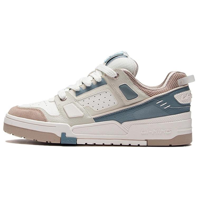 Li-Ning Low-Top Beige White Blue Men s AGCR297-7 EU 39