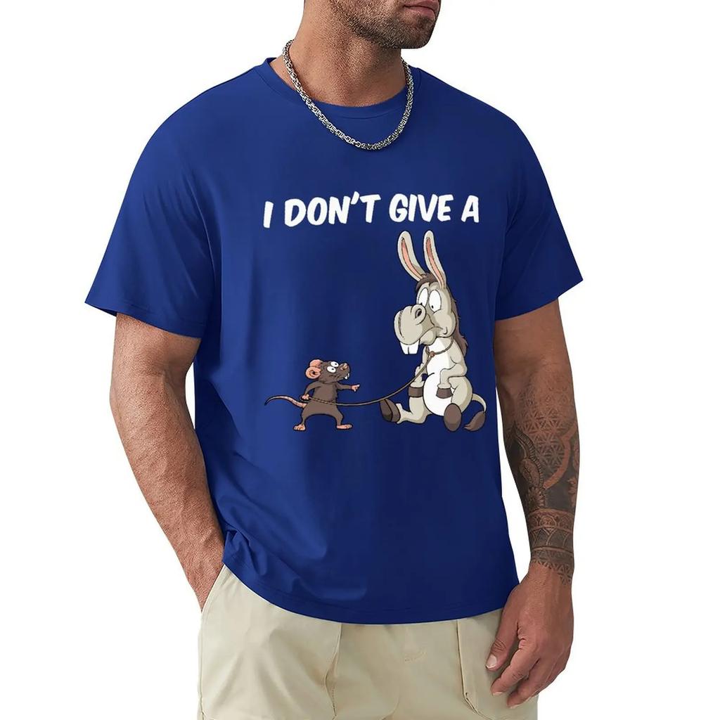 I Dont Give A Rats Ass Vintage Gift Men's T-Shirt Summer Cotton Short Sleeve O-Neck Unisex T Shirt New