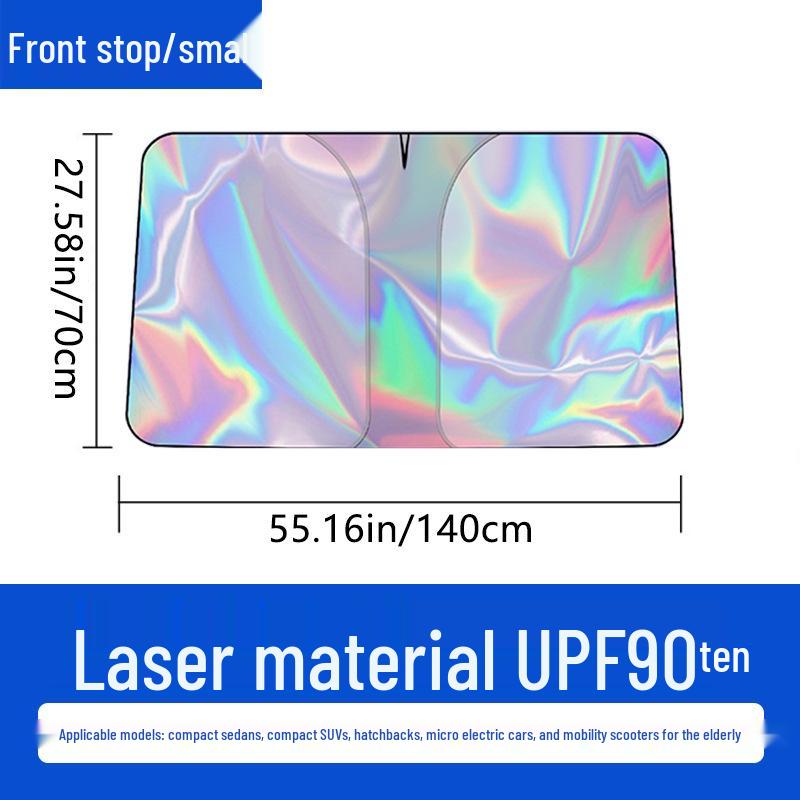 Car Sunshade Blackout Curtain: Laser Heat Protection for Windshield & Side Windows