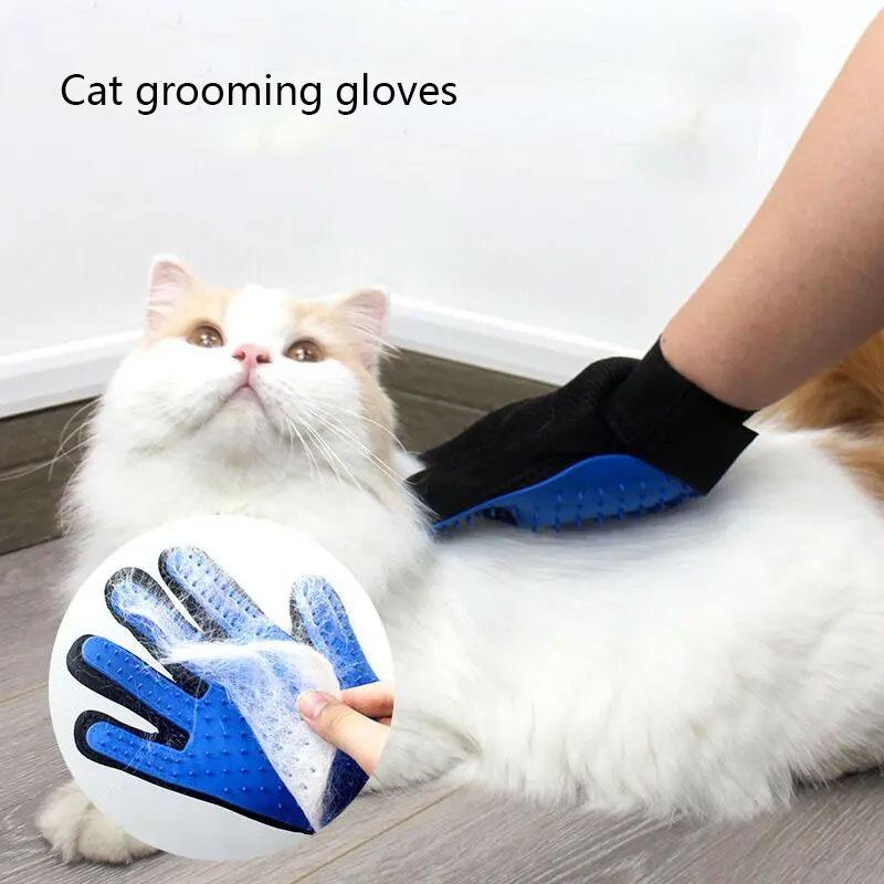 Cat Dog Massage Bathing Cleaning Grooming Tools Pet Hair Remover Gloves Cat Grooming Hair Deshedding Brush Pet Grooming Glove