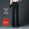 Women's Wide-Leg Knit Pants - Spring & Autumn Fashion, Casual Loose Fit, Mom Style.
