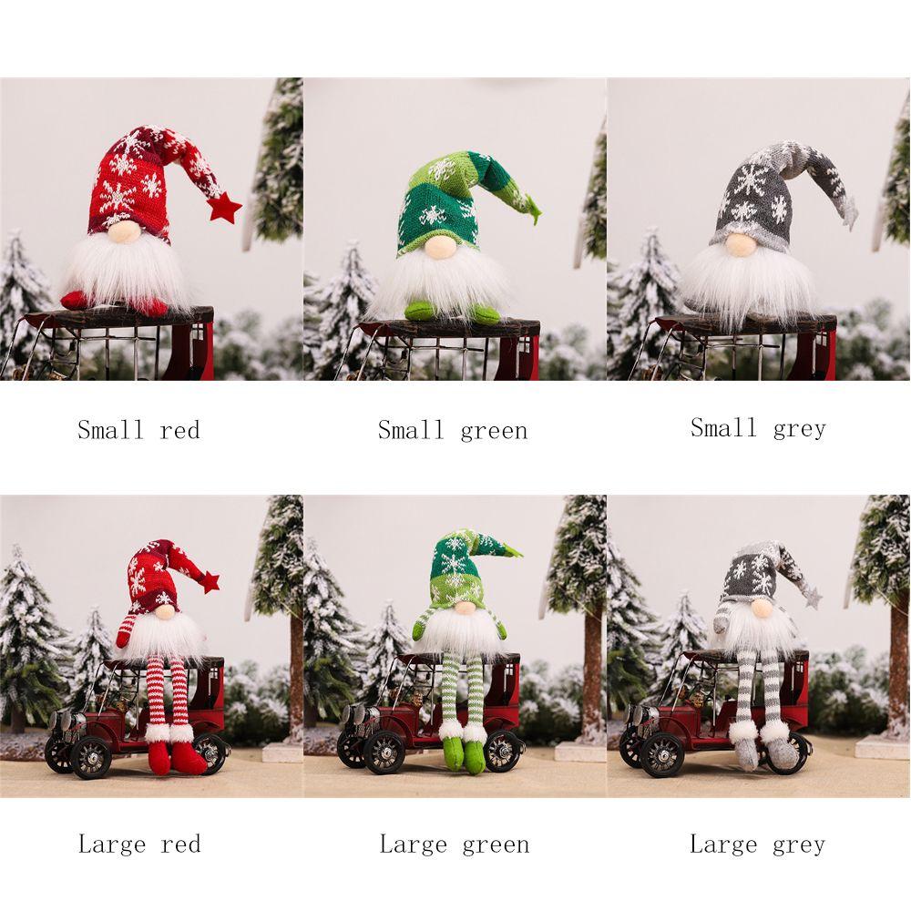 Toys Christmas Decoration Festival Ornaments Old Man Rudolph Glowing Elf Dwarf Goblin Lights Doll