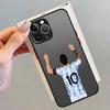 FootBall Number 7 10 Funda Back Phone Cover Case for iPhone 17 Pro Max 12 16 Plus Air 11 15 7 8 SE XS XR 14 13 Mini