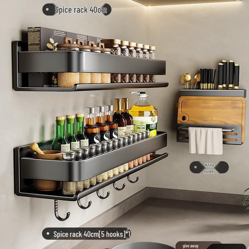 Gao Wenhai Stanzfreies Wand-Gewürzregal - Küchenregale