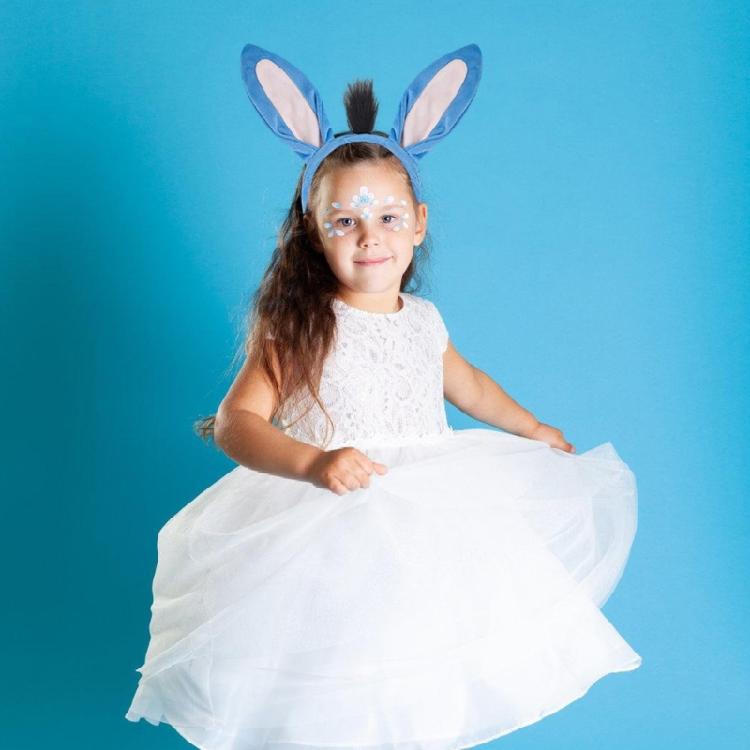 Halloween Donkey Cosplay Accessories Donkey War Headband Donkey Tail Bowtie Skirt for Children Halloween Role Play