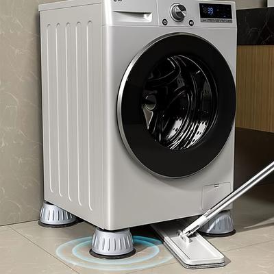 4-Pack Geavanceerde Anti-Vibratie Pads voor Wasmachine Antislip Schokabsorberend, Stabiliteit Verbeterend Eenvoudig te Installeren, Duurzame Wasmachine Basis Isolators